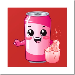 Soft drink cute T-Shirt cute giril Posters and Art